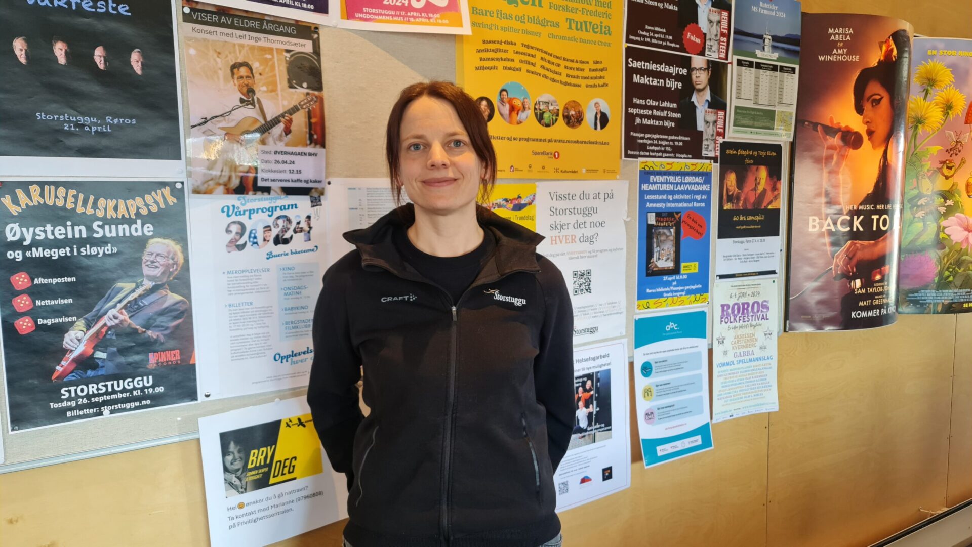 Leder for Storstuggu, Anne Linn Vingelsgaard Schärer gleder seg til aktiv helg i Storstuggu. Foto: Tove Østby