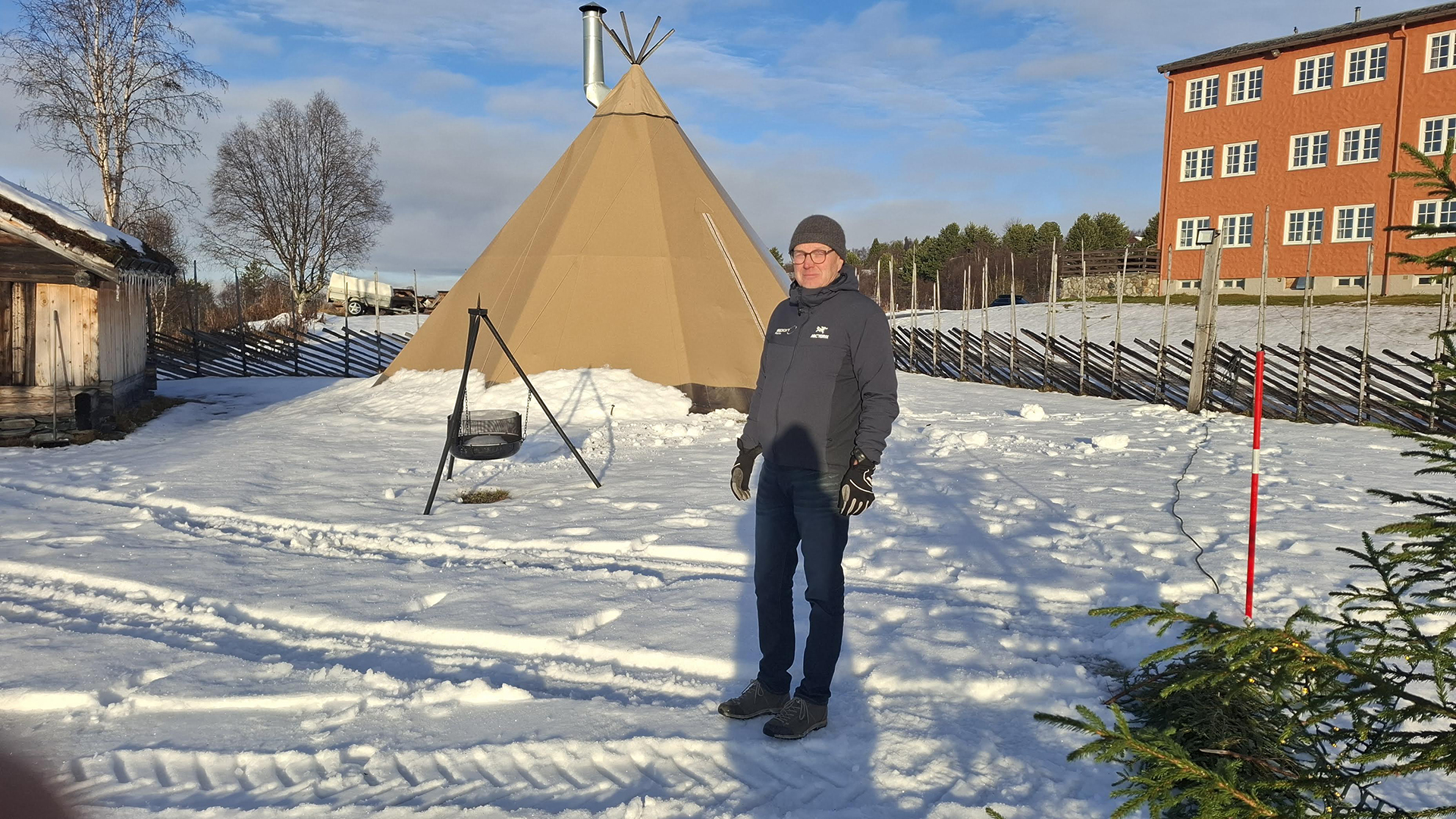 Frode Sjøvold er klar for VM med sine lavvoer.
Foto: Tore Østby