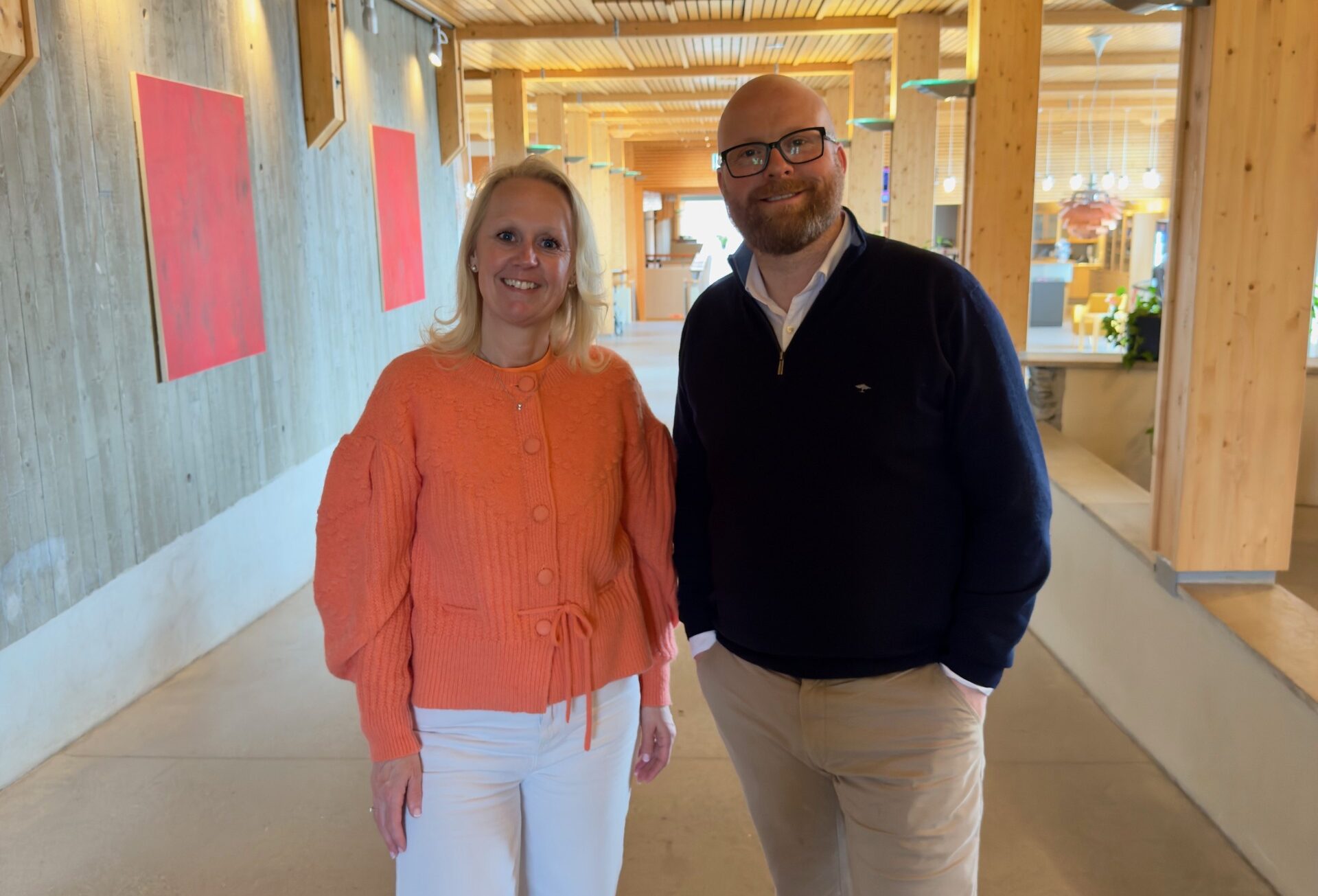 Stortingskandidatene Ingvill Dalseg og Henrik Kierulf, Sør-Trøndelag Høyre. Foto: Privat