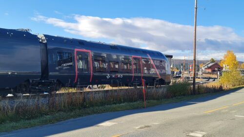 Tog på Rørosbanen. Foto: Tove Østby Tog