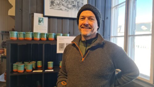 Driver av Potteriet Røros, Robin Schellenberg. Foto: Tove Østby Potteriet