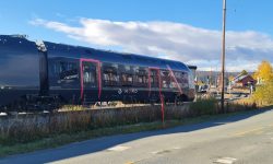 Tog på Rørosbanen. Foto: Tove Østby