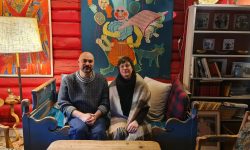 Jassem Hindi og Mia Haugland Habib skal ha forestilling i Thomasgaarden. Foto: Tove ØstbyMia