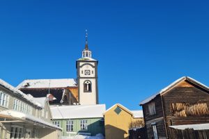 Røros kirke 18. februar 2026. Foto: Tove Østby