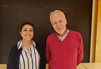 Administrasjonsleder Samareh Granquist og direktør Bjørn Nessjø. Foto: Tove Østby