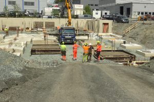 Her bygges A4 Arena
Foto: Tore Østby
