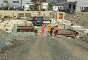 Her bygges A4 Arena
Foto: Tore Østby