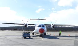 DAT vant forrige anbudsrunde om flyruta. DAT har flyet sitt parkert på Røros om natten.
Foto: Tore Østby