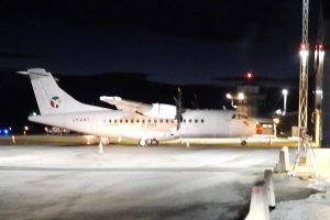 Et DAT-fly på Røros Lufthavn.
Foto: Tore Østby