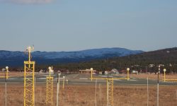 Rullebanen på Røros lufthavn sett nordfra.
Foto: Tore Østby