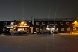 Idrettsparken. Dette er et arkivbilde. Det er mindre snø der i dag....
Foto: Tove Østby
