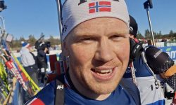 Johannes Dale-Skjevdal står igjen med to gull etter NM i skiskyting i Hummelfjell TOS Arena i helgen.
Foto: Tore Østby