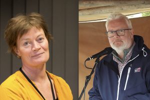 Underdirektør på vergemål, Tonje Holter og statsforvalter Frank Jenssen. Foto: Privat