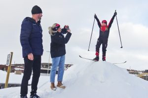 Othelie gleder seg til skifest på Øra.
Foto: Tore Østby
