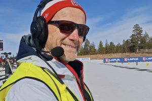 Roger Berggård på frivillig jobbb for NRK
Foto: Tore Østby