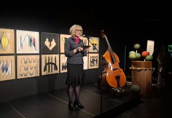 Runa Finborud var en av talerne da utstillingen 