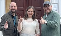 Martin Løvø, Ingvild Prøsch-Moen og Per Erik Sandnes.
Foto: Privat