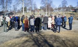Om lag 50 mennesker deltok i markeringen på øvre kirkegård i dag.
Foto: Tore Østby