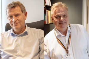 Frode Rabben og Øystein Johannessen. Foto:Bjørn Erik Øvrelid/Statsforvalteren