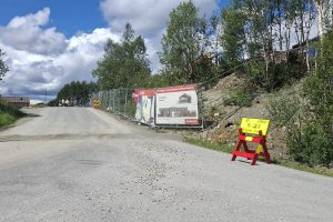 Her er veien stengt i to uker.
Foto: Tore Østby